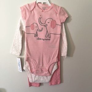 Carter’s 3 piece elephant set